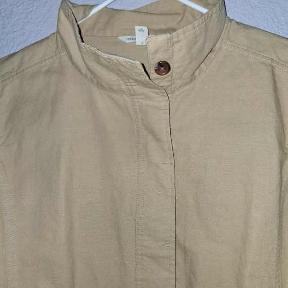 Toad and Co Tan Jacket Organic Cotton Hemp Blend Fall Spring NWOT L - Picture 2 of 6